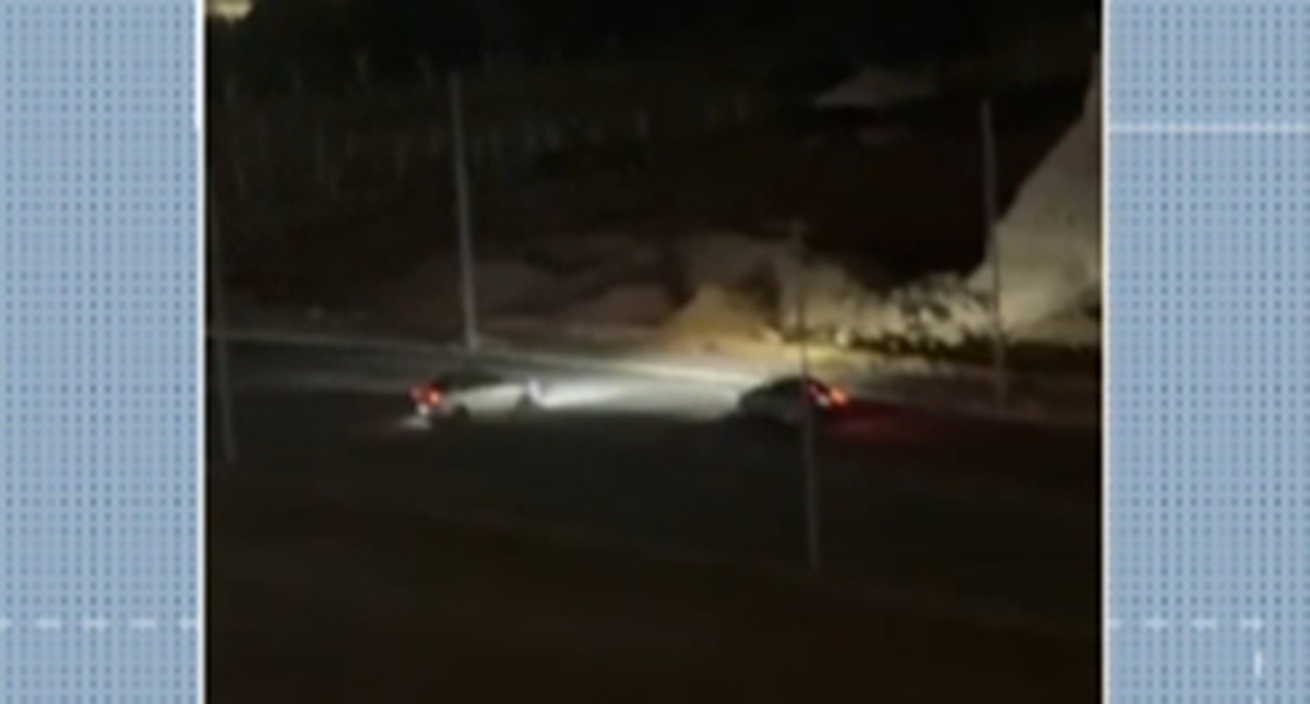 VÍDEO: carro é flagrado dando 'cavalo de pau' próximo a shopping de Cruz das Almas, em Maceió
