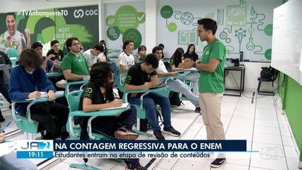 Estudantes entram na contagem regressiva para o Enem