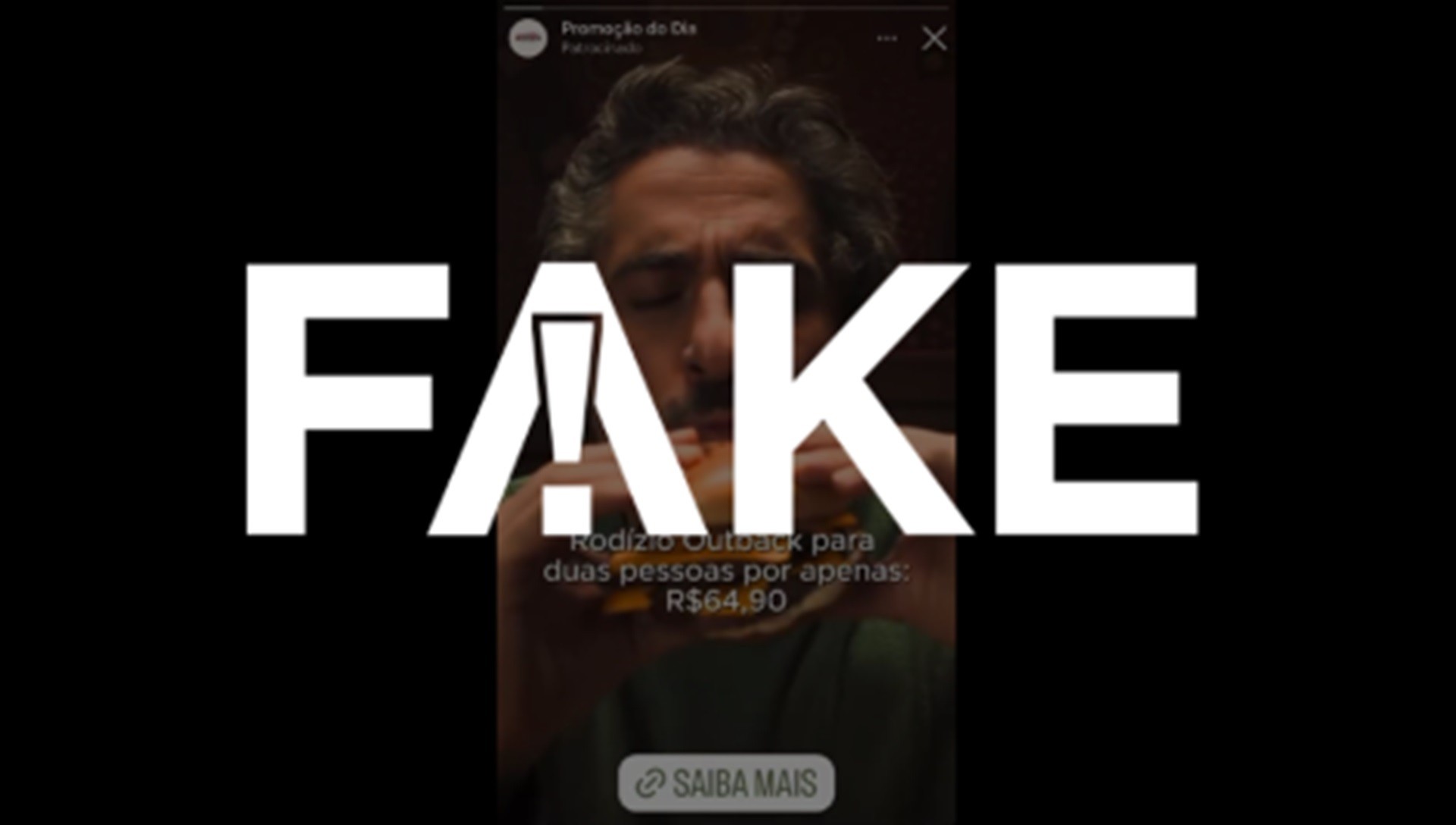 É #FAKE vídeo que mostra Marcos Mion anunciando promoção do Outback; trata-se de um golpe