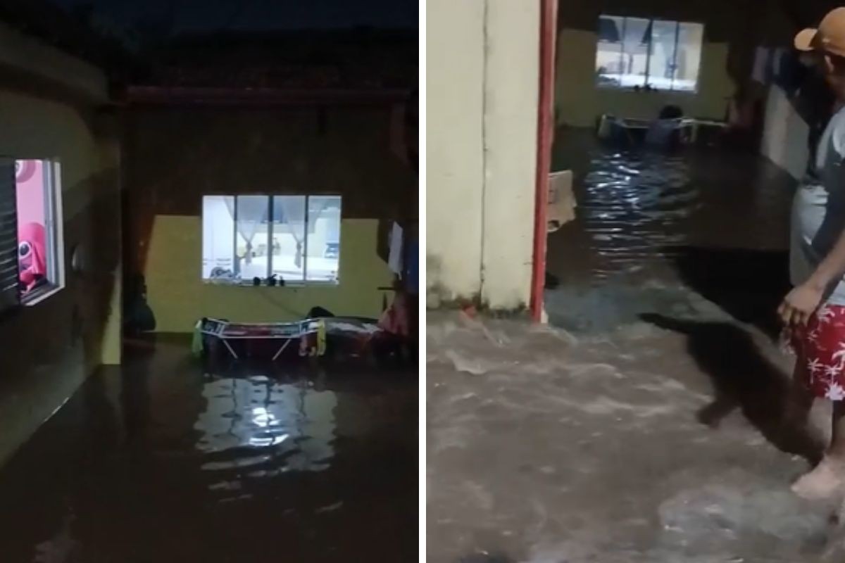 VÍDEO: Casa é invadida por água após rompimento de rede de distribuição da Sabesp em Taubaté