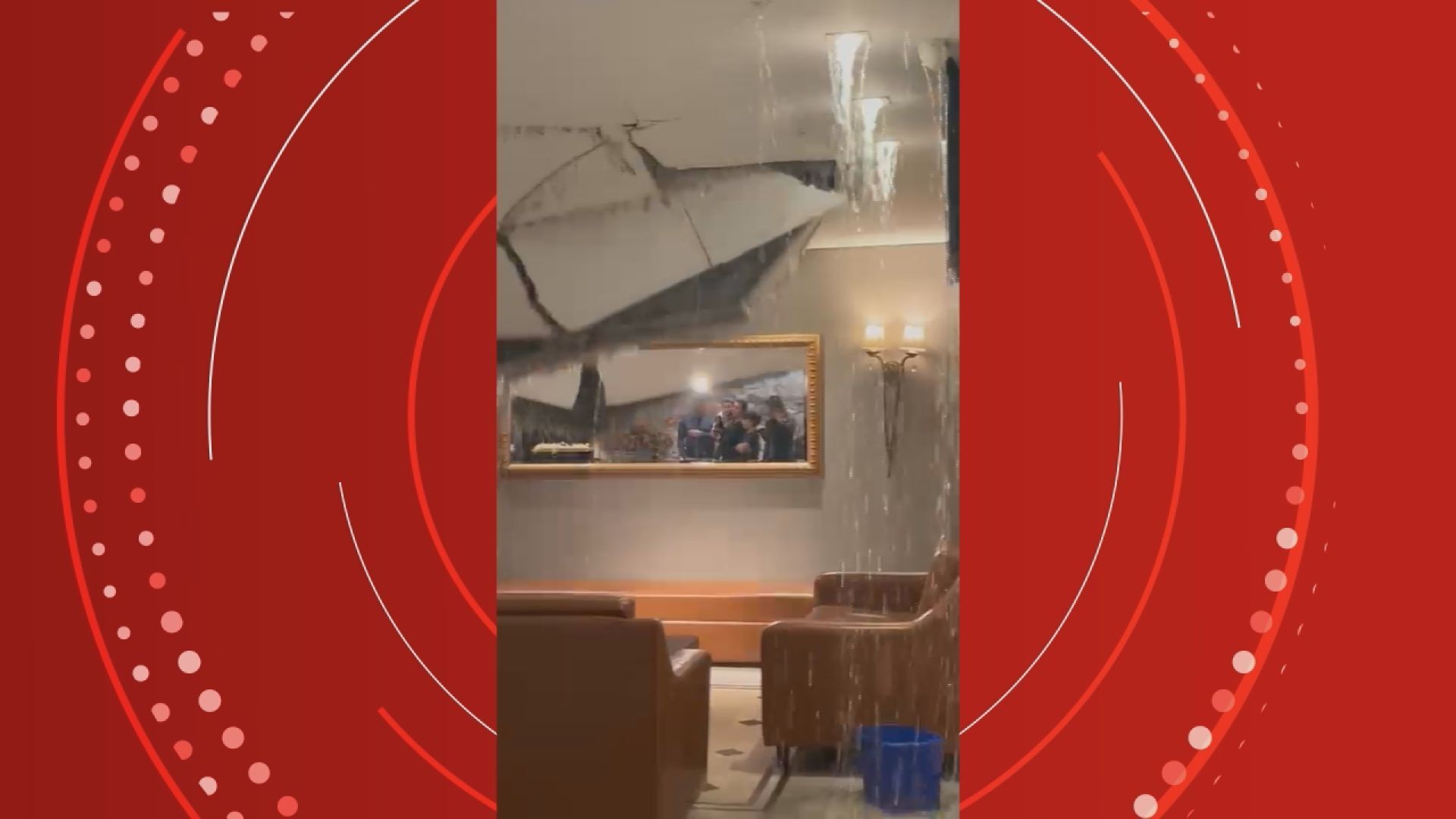 Teto do Madalosso, restaurante tradicional de Curitiba, desaba após temporal; veja vídeo