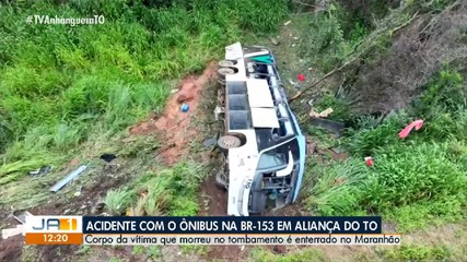 Corpo de vítima de tombamento de ônibus é enterrado no Maranhão