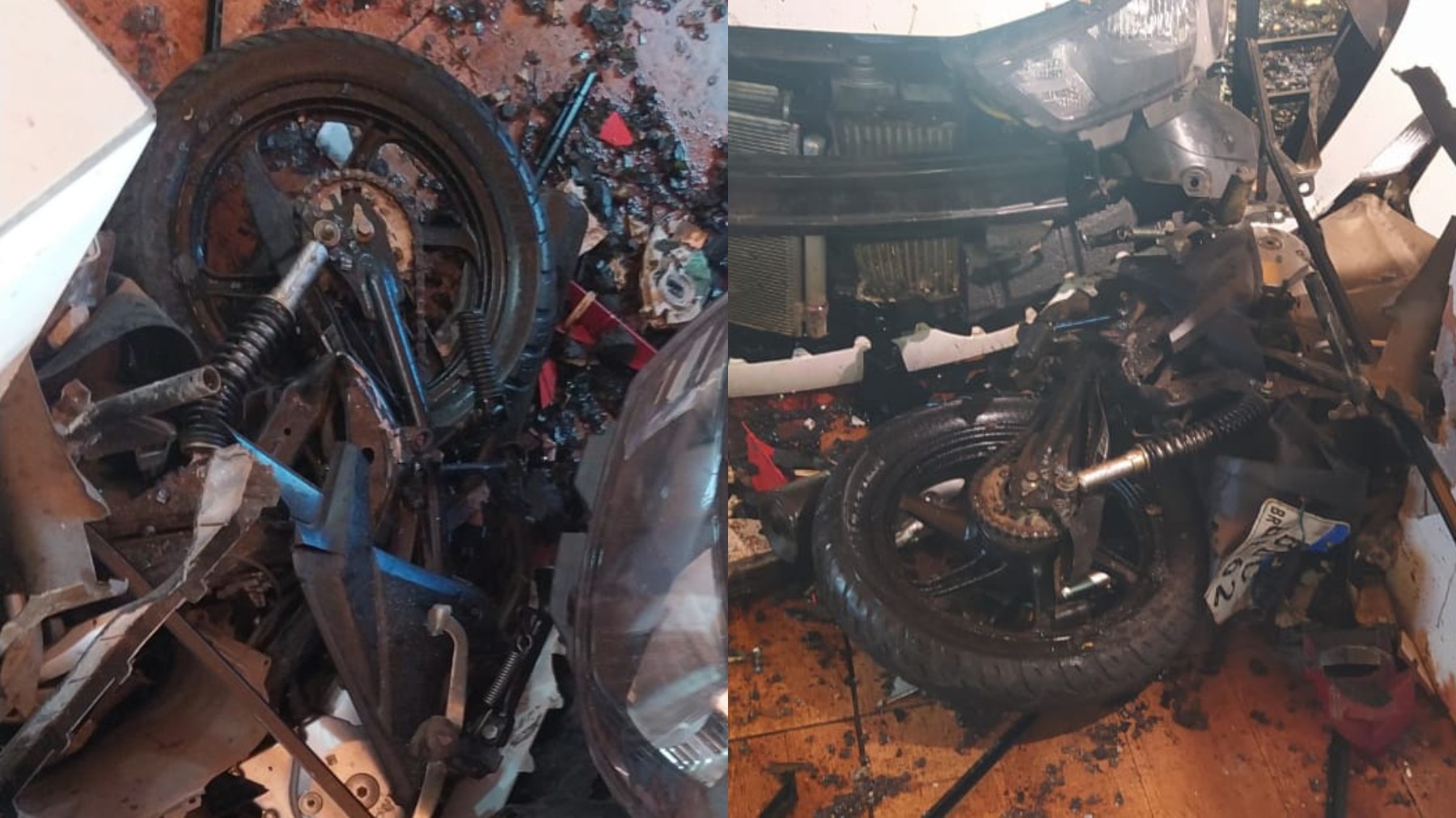 VÍDEO: motociclista sobrevive após ser arrastado por 40 metros por carro e ter perna amputada, no PR