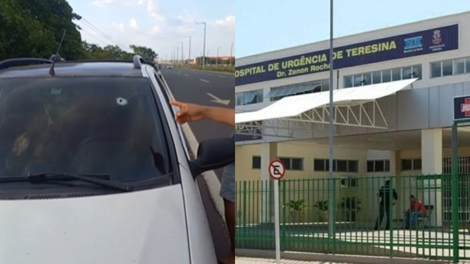 Mulher é baleada no pescoço dentro de carro em Teresina