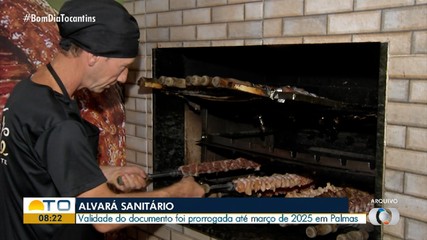 Prazo de validade de alvará sanitário é prorrogado até março de 2025, em Palmas