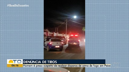 Homem é preso suspeito de efetuar disparos em praia do Tocantins