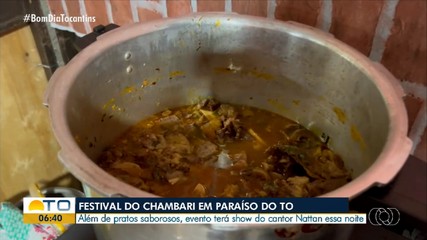 Festival do Chambari será realizado em Paraíso do Tocantins nesta sexta-feira (27)