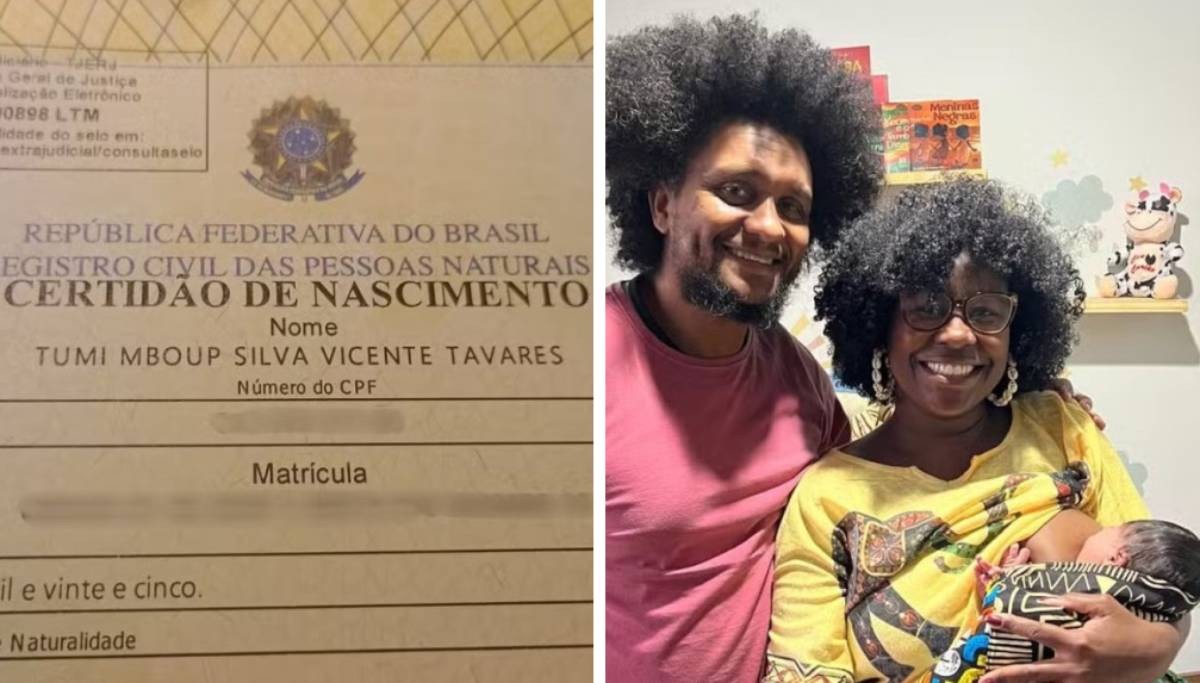 Tumi Mboup: família registra no Rio recém-nascida com nome africano recusado pela Justiça de Minas Gerais