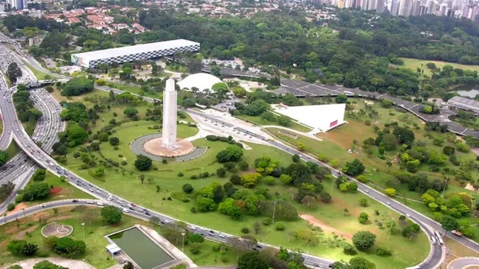 O obelisco é uma das homenagens à Revolução de 1932 ainda presentes em SP — Foto: PREFEITURA DE SÃO PAULO