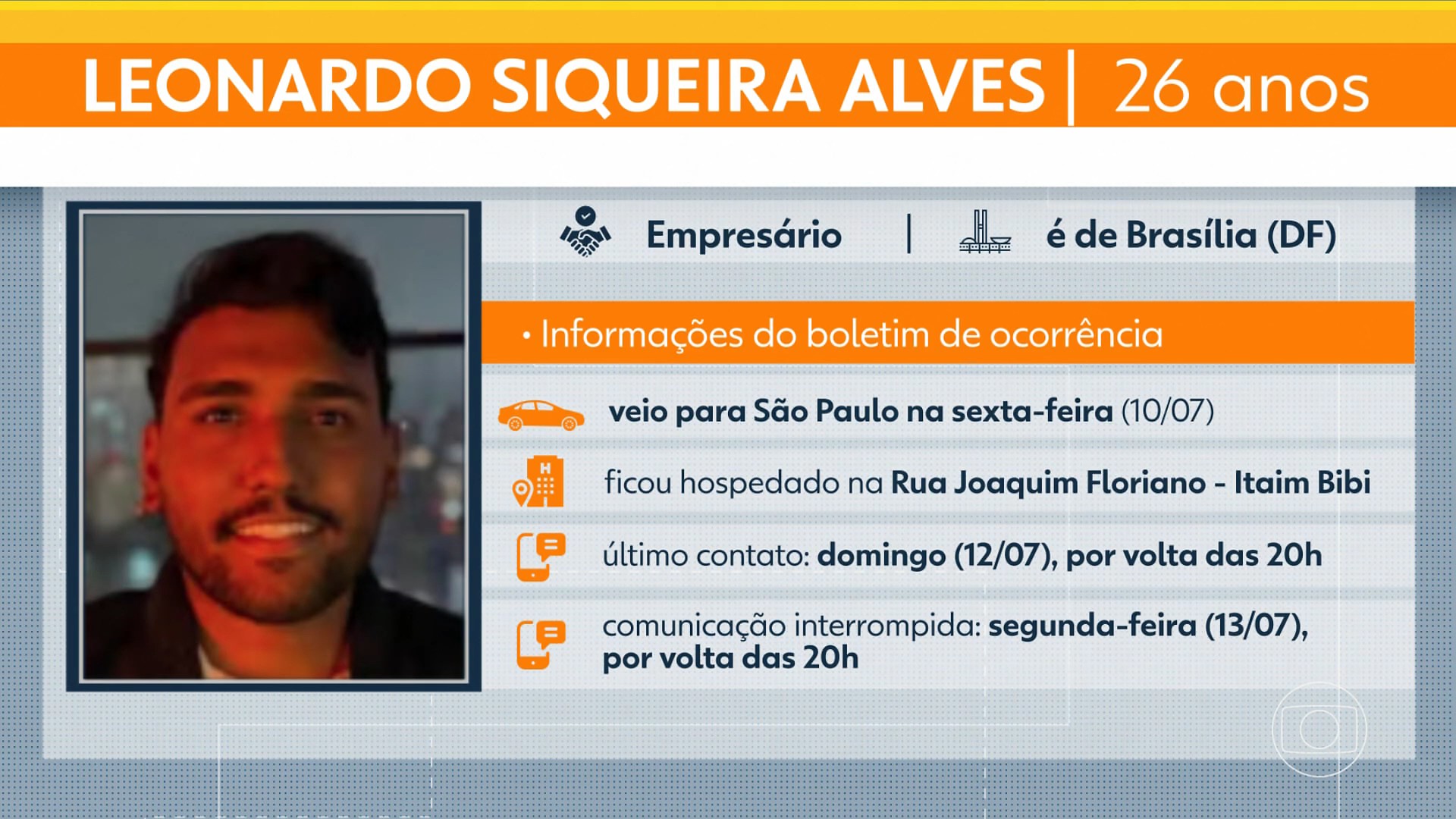 Polícia investiga desaparecimento de turista de Brasília hospedado no Itaim Bibi, Zona Sul de SP