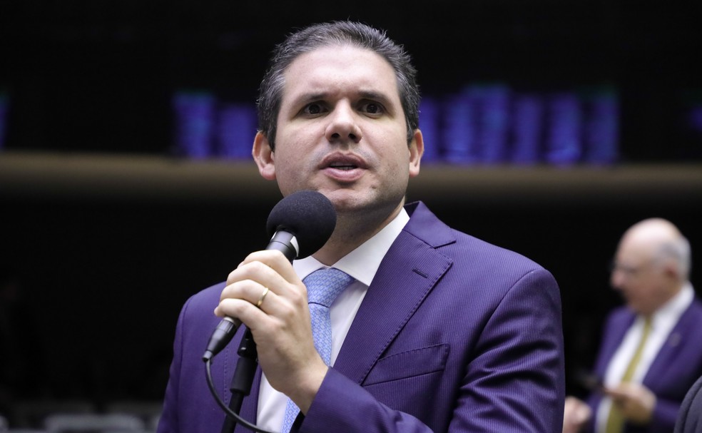 O deputado federal Hugo Motta, favorito na disputa pela sucessão de Arthur Lira na presidência da Câmara dos Deputados — Foto: Mário Agra/Câmara dos Deputados