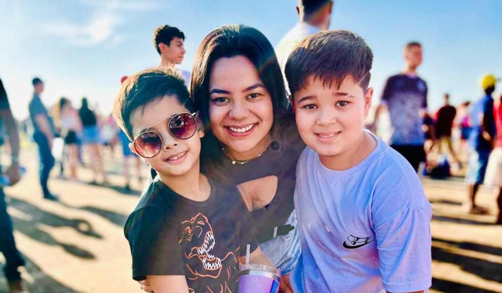 Mãe de Enzo contou que a ação durante a missa pegou todos de surpresa — Foto: Arquivo pessoal