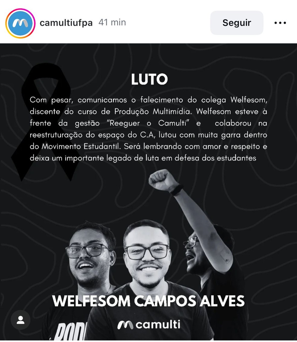 Camulti - UFPA — Foto: Redes Sociais