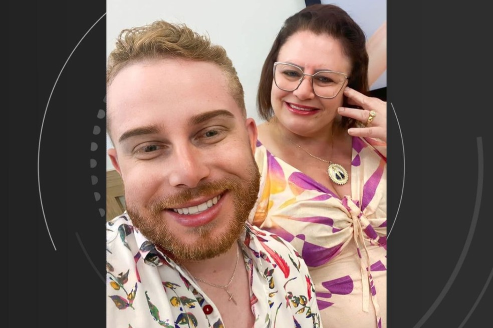 Danilo Bido e a mãe, Zilda Bido. — Foto: cedida