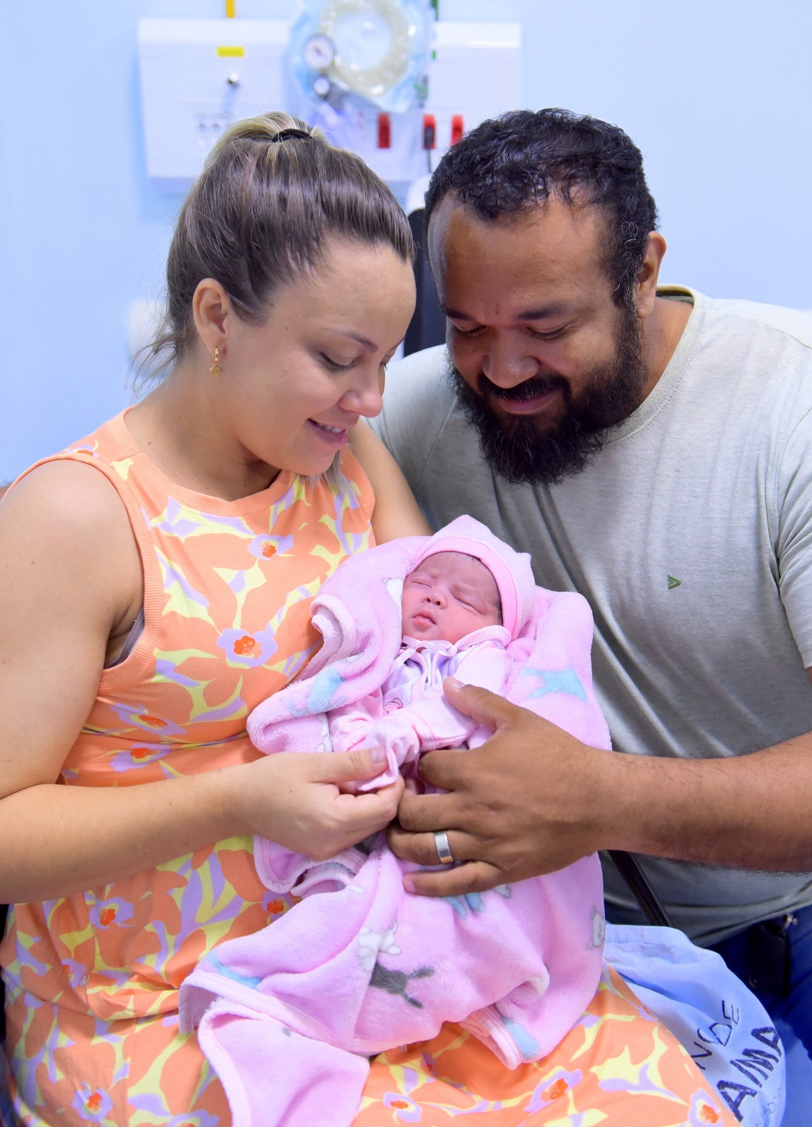 Primeiro bebê nascido em 2025 em Roraima é uma menina e se chama Maria Cecília