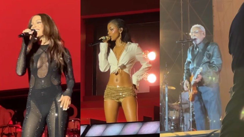 Anitta, Gil, Tyla e Agnes Nunes fazem mini festival, de marca, para plateia morna de famosos 