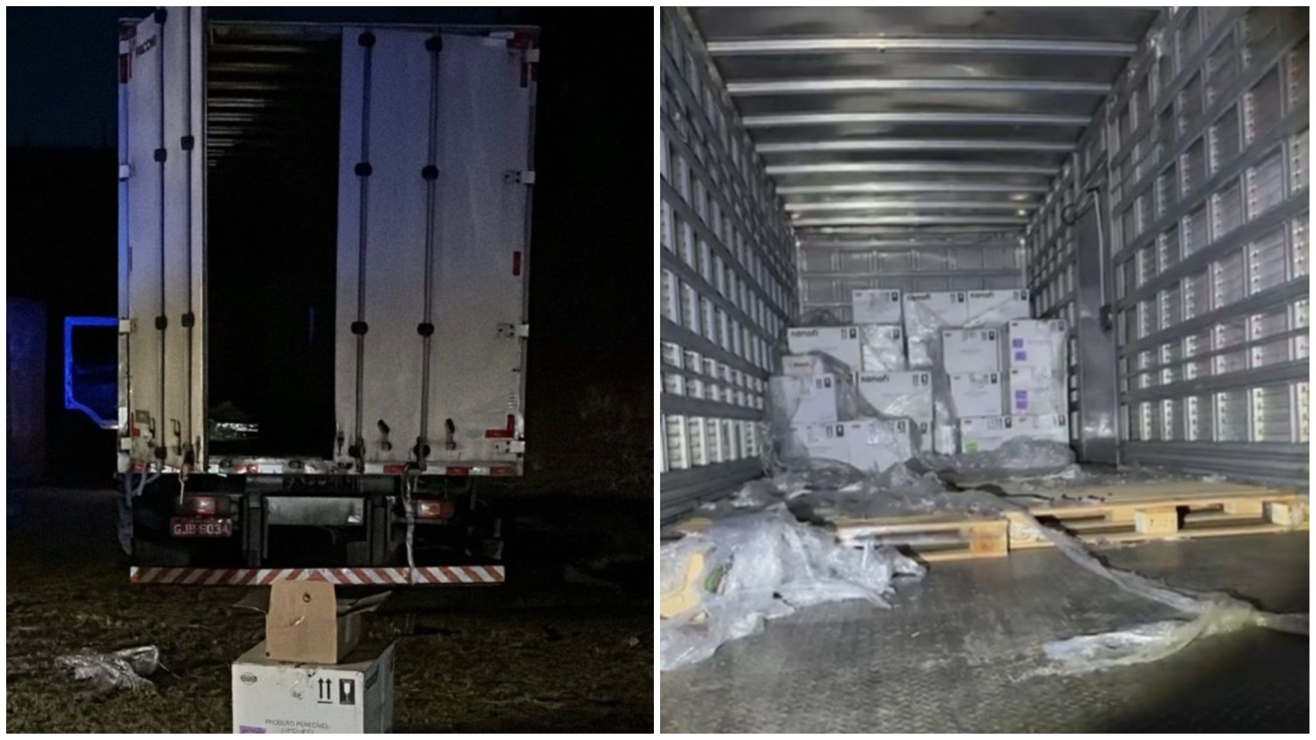 Guardas encontram caminhão abandonado e recuperam parte de carga de medicamentos de alto custo em Jarinu
