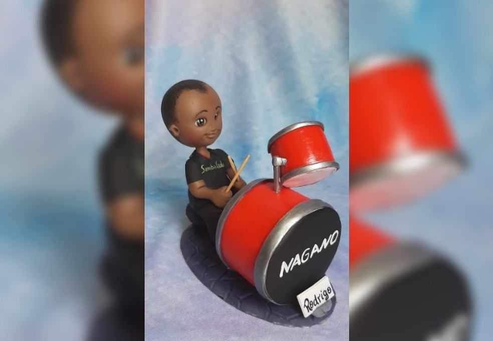 Uma das encomendas que a artesã de Rio Preto (SP), Thamires, já fez para um cliente — Foto: Arquivo pessoal