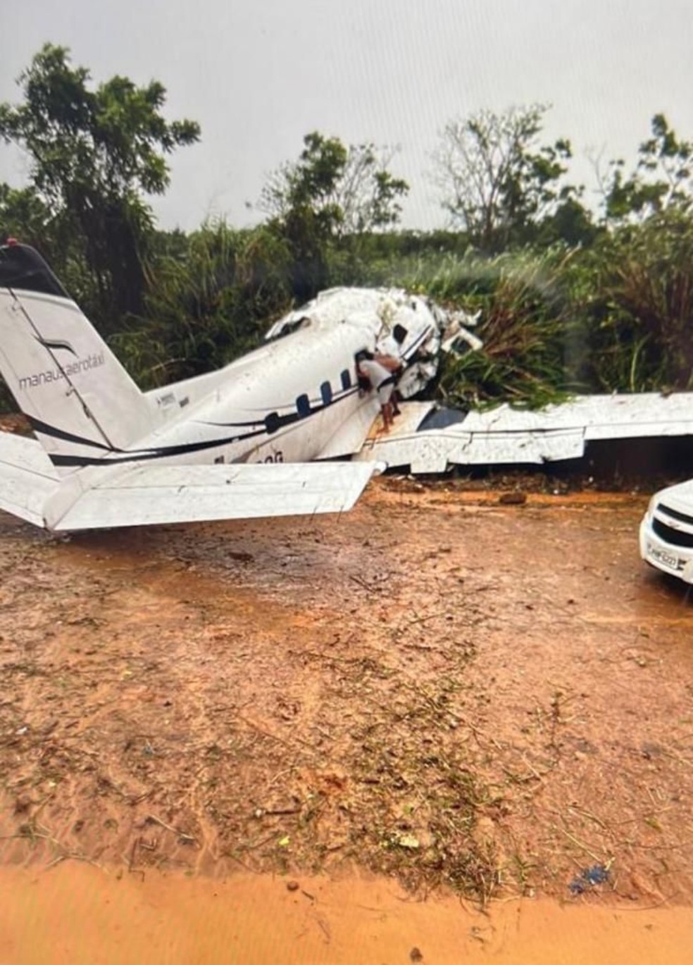 O avião saiu de Manaus, capital do Amazonas, com destino a Barcelos. — Foto: Divulgação