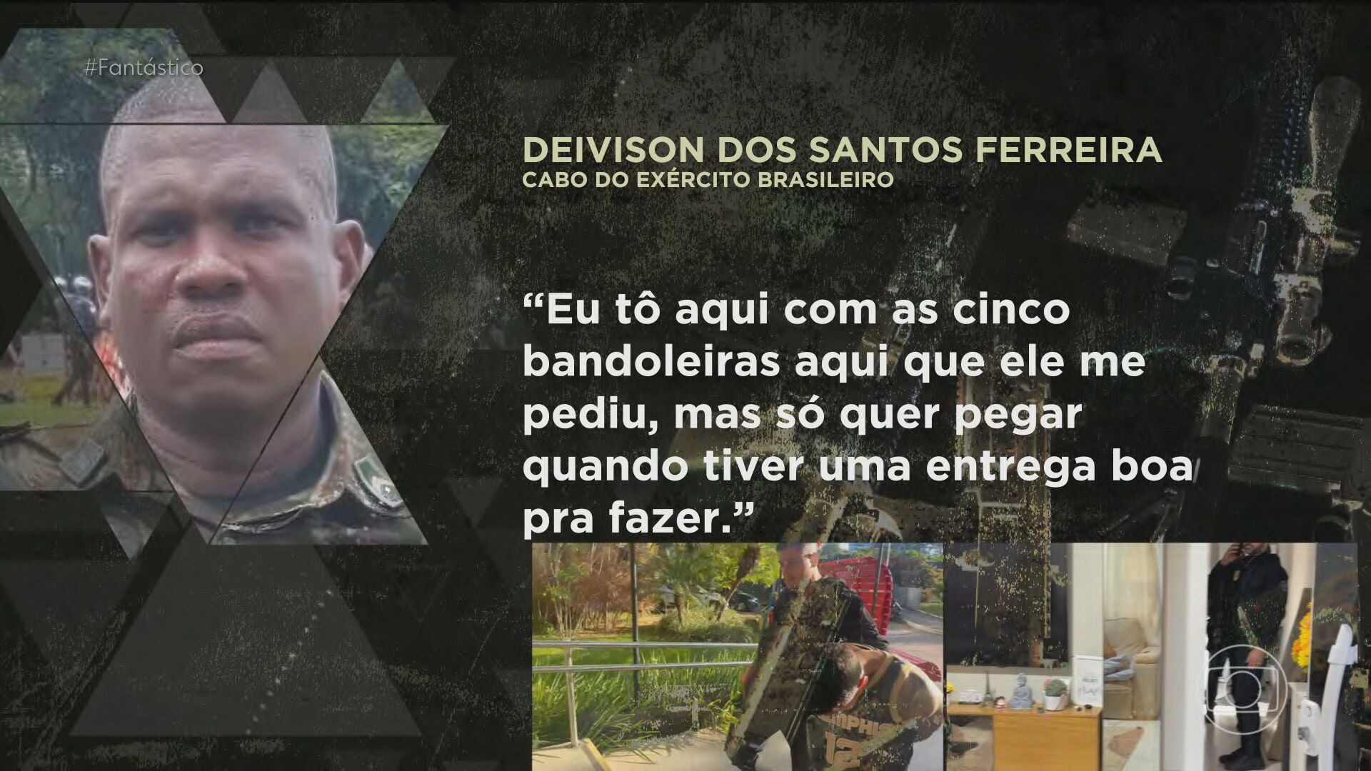 ‘Quando voltar, vou tá cheio de bagulho’: audios revelam cabo do Exército negociando munição com traficantes