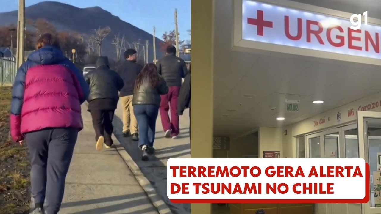 Vídeo mostra moradores deixando casas após alerta sonoro de terremoto no Chile; assista