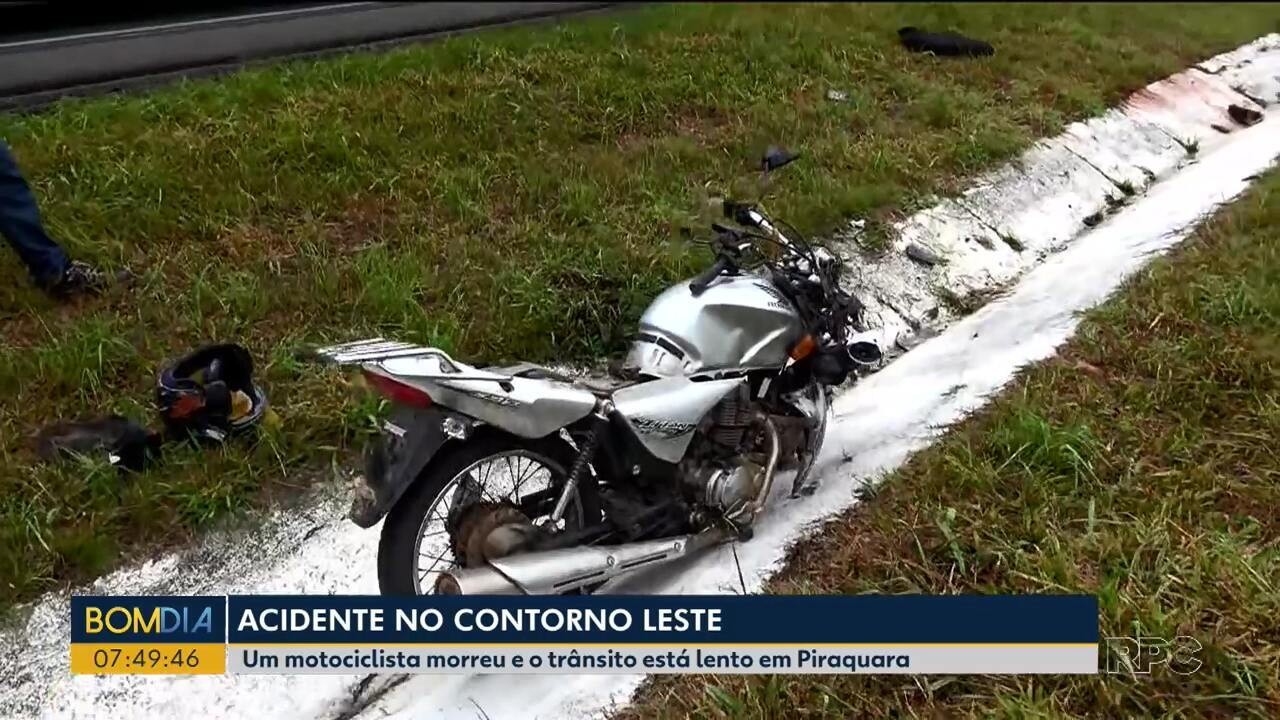 Motociclista morre em acidente com carreta na Região de Curitiba