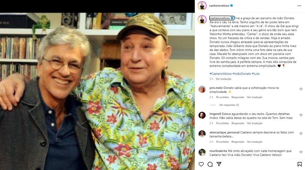Lula lamenta morte de João Donato: 'da música brasileira