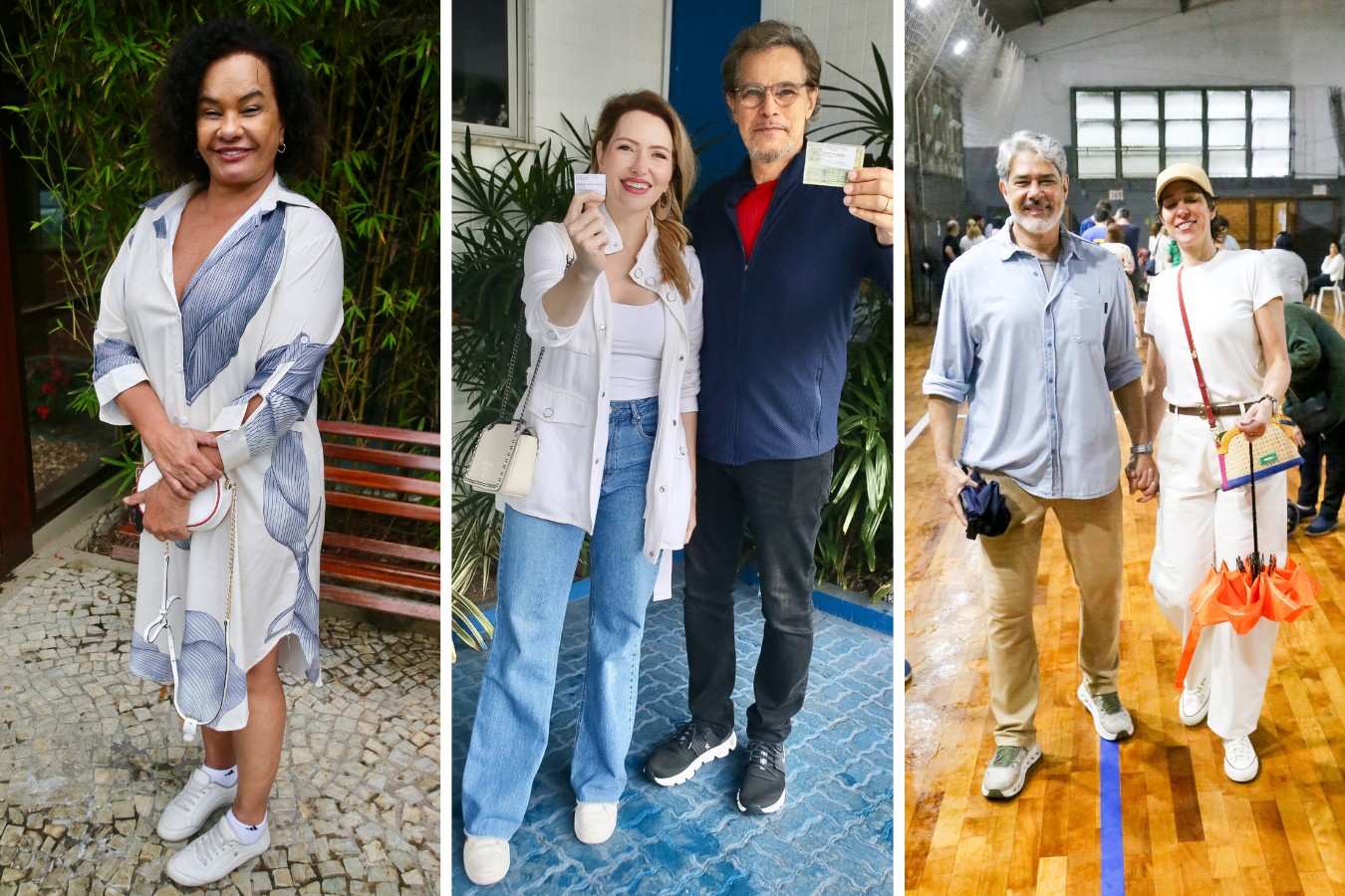 FOTOS: Edson Celulari, Fátima Bernardes e mais famosos votam