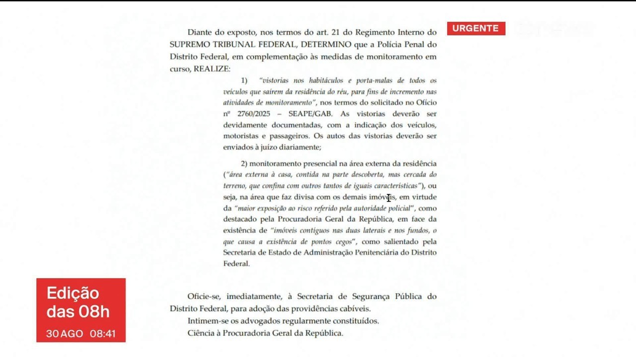 Moraes autoriza monitoramento presencial na área externa da residência de Bolsonaro