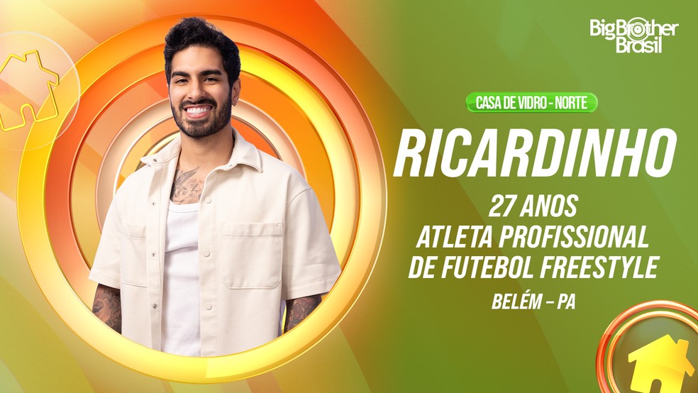 Ricardinho, candidato ao "BBB26" — Foto: Divulgação