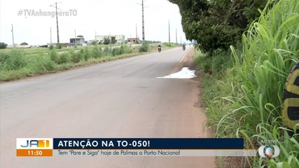 Trânsito na TO-050 entre Palmas e Porto Nacional funciona em sistema de 