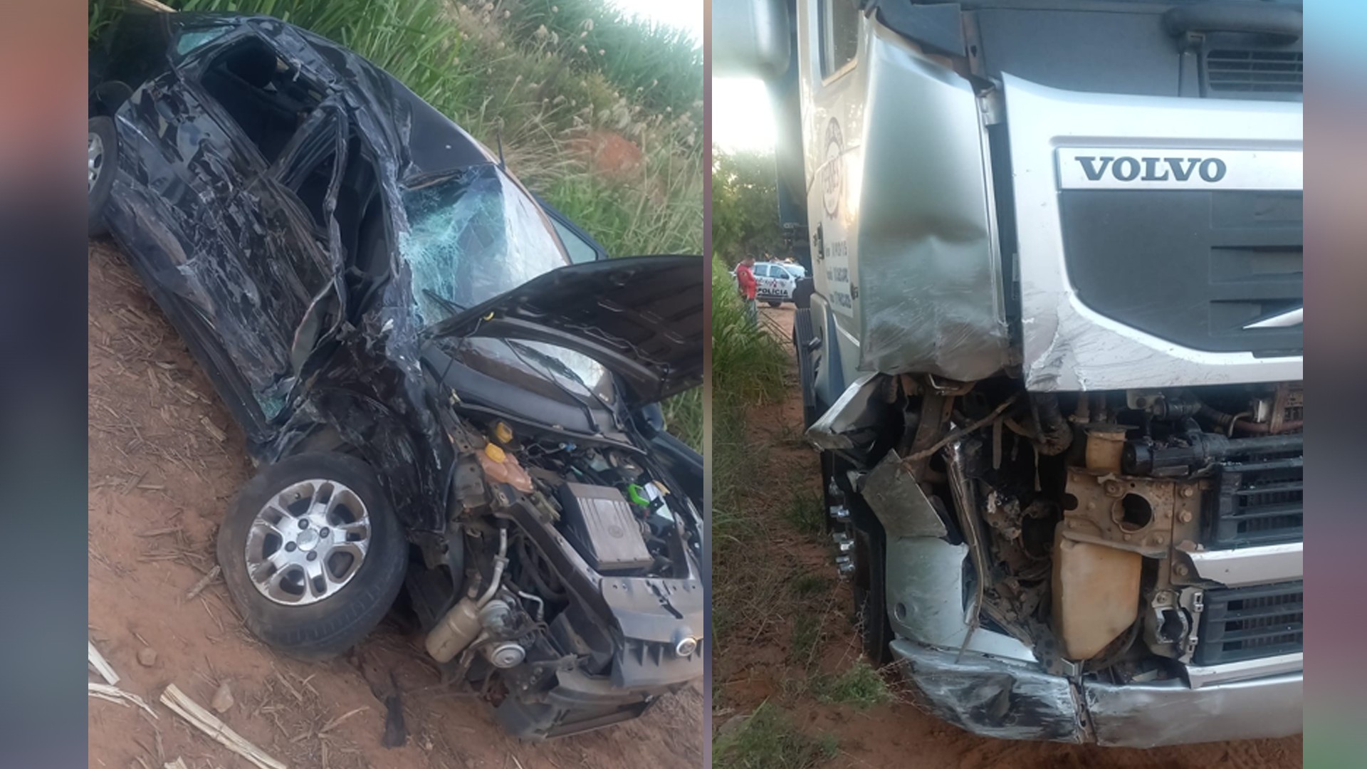 Colisão entre carro e caminhão deixa dois mortos em vicinal de Penápolis