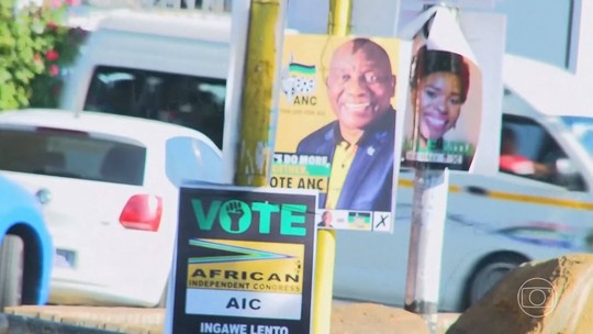 Partido que foi liderado por Mandela tem pior resultado em eleição da África do Sul desde o fim do Apartheid - Programa: Jornal Nacional 