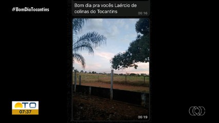 Telespectadores enviam fotos do amanhecer no Tocantins