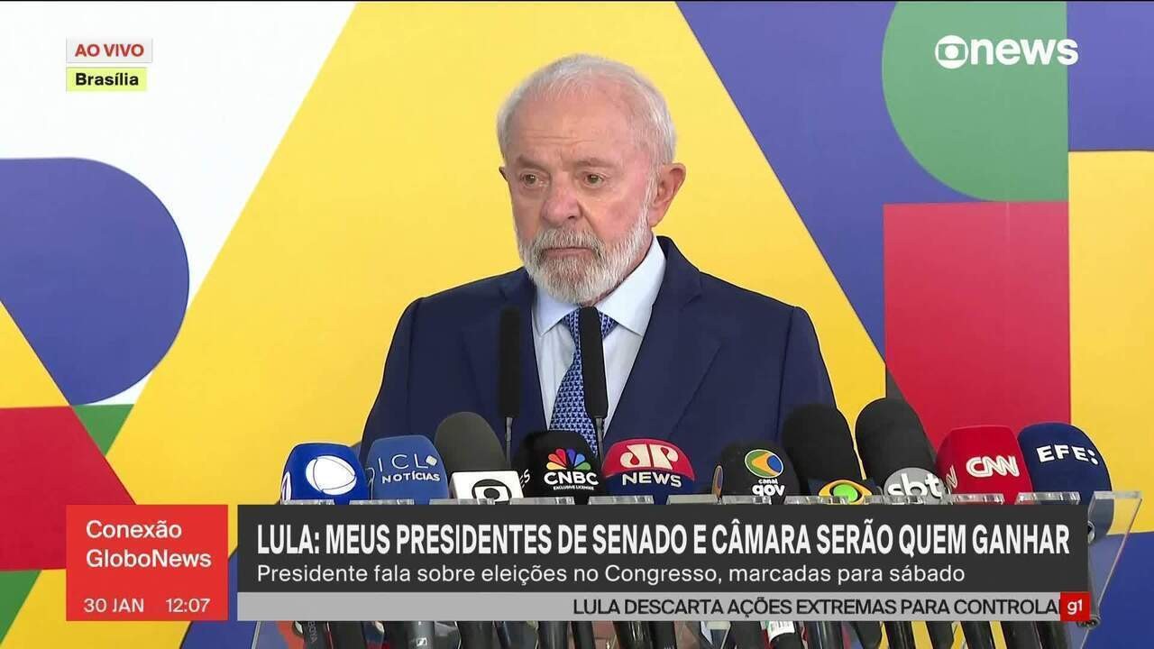 Questionado sobre indicar Pacheco para ministério no governo, Lula diz que quer presidente do Senado como governador de MG