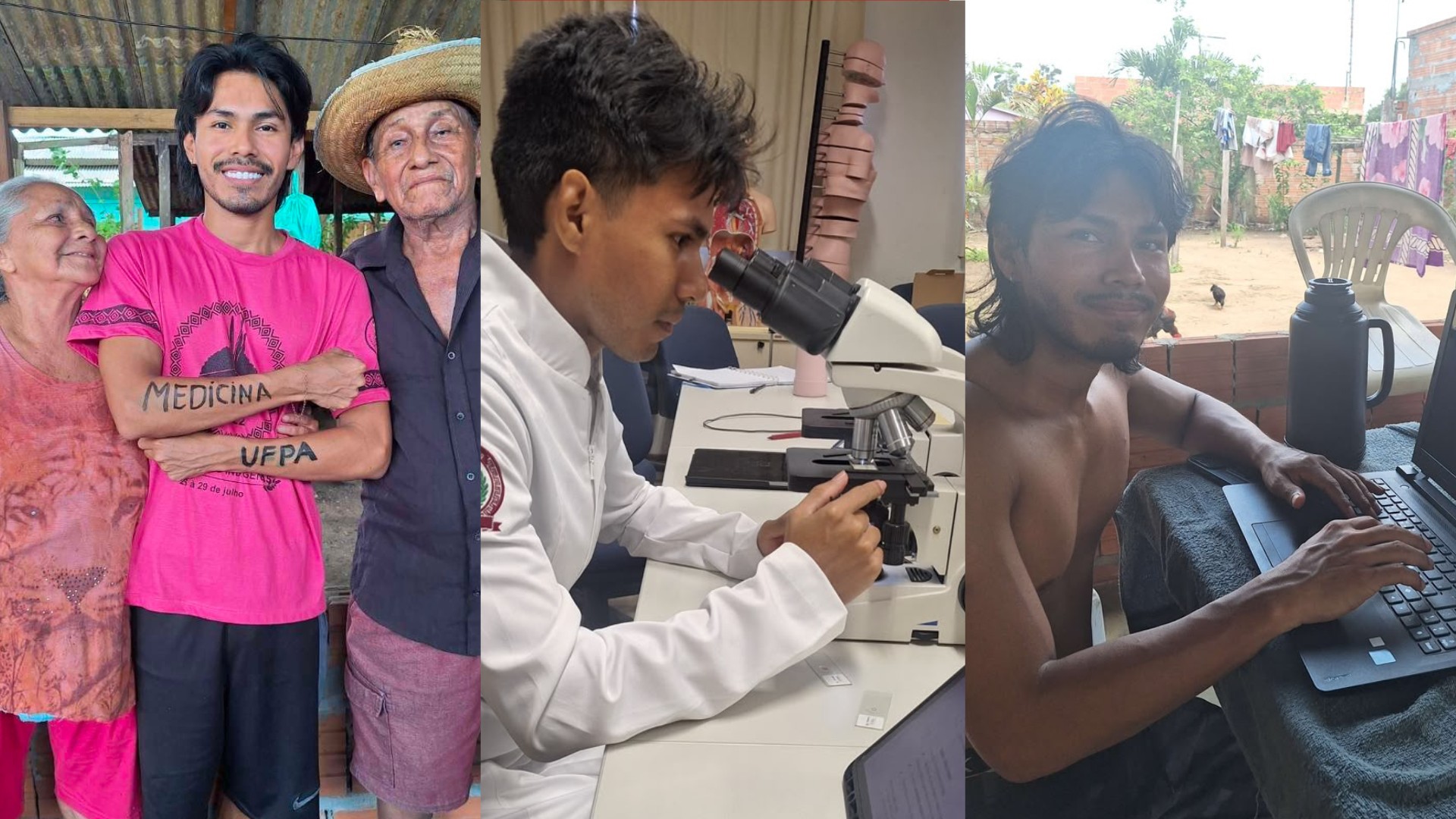 Indígena que caminhava 8 km para estudar é aprovado em 1º lugar em medicina na UFPA e viraliza ao mostrar rotina