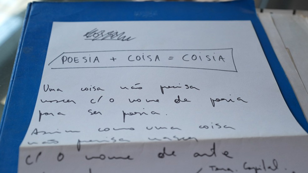 Poeta era conhecido por inventar palavras, como 'coisia': uma mistura entre poesia e coisa — Foto: RPC