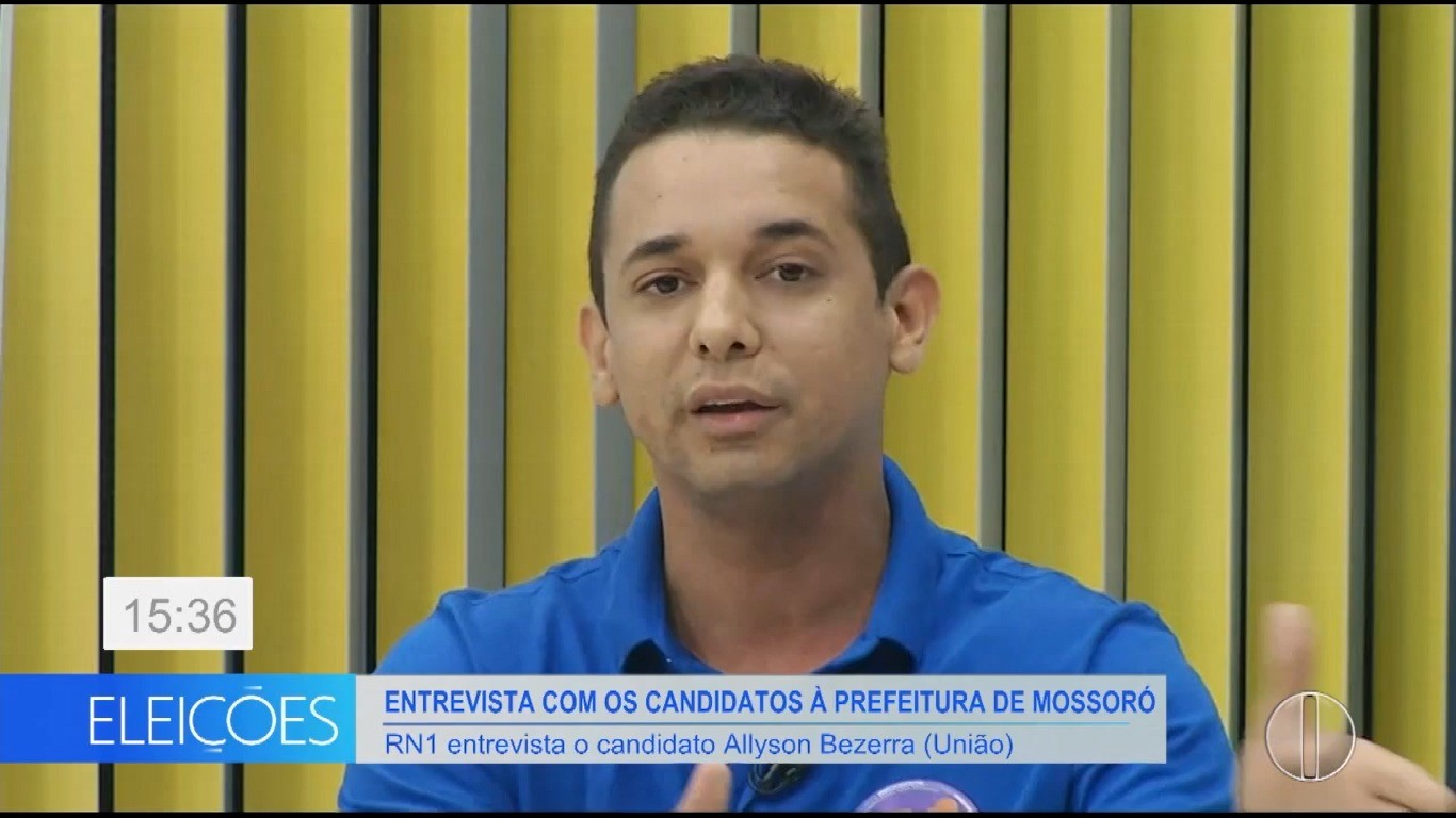 Mossoró: candidato Allyson (União Brasil) concede entrevista ao RN1