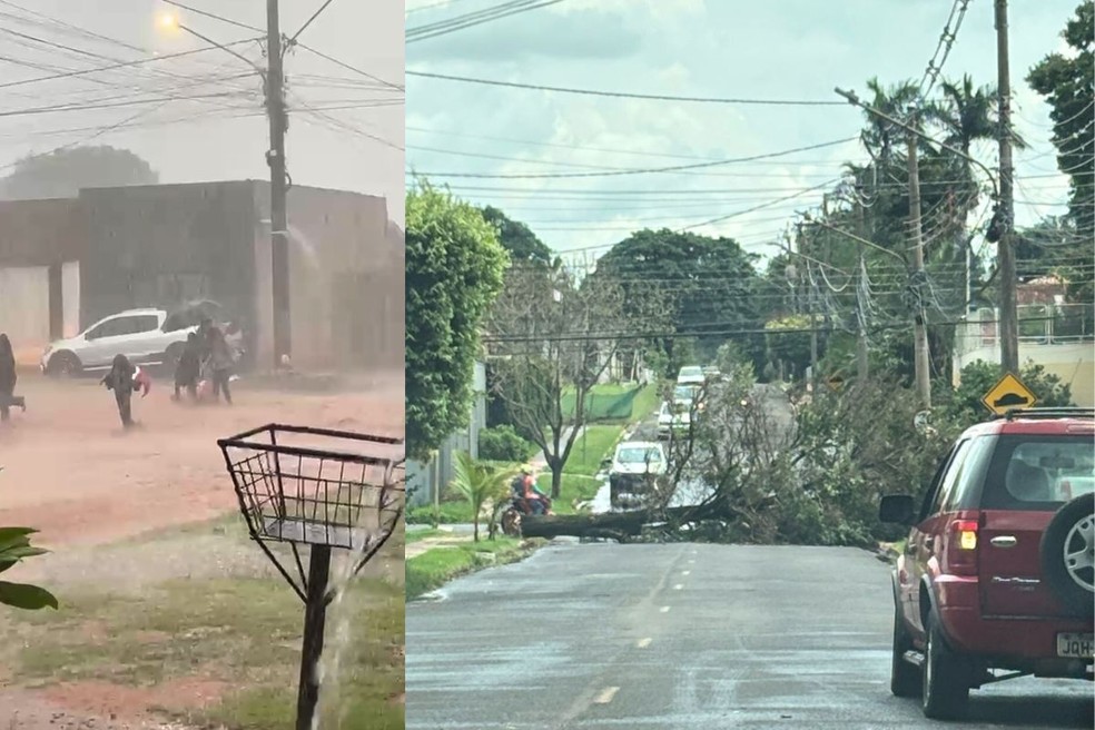 Chuva causou transtornos em Campo Grande — Foto: Reprodução