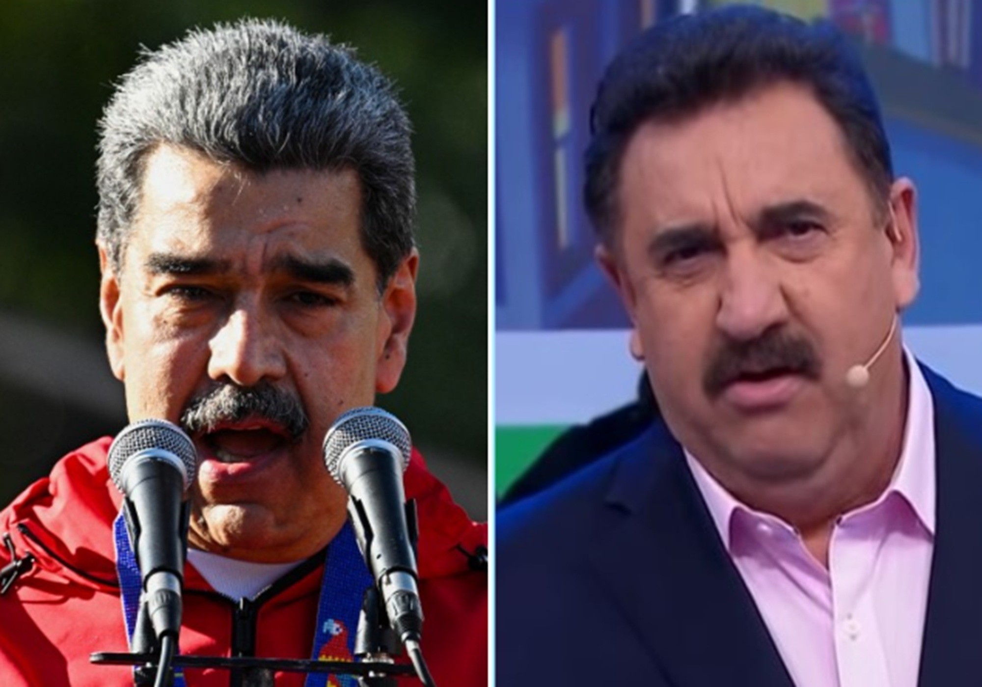 É #FAKE que canal de TV chileno confundiu Maduro com Ratinho; trata-se de montagem