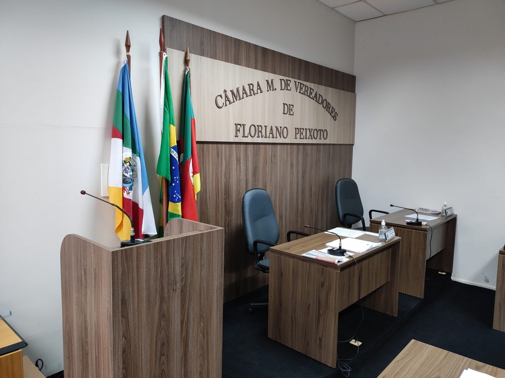 Tribuna da Câmara de Floriano Peixoto — Foto: Câmara Municipal de Vereadores de Floriano Peixoto/Divulgação