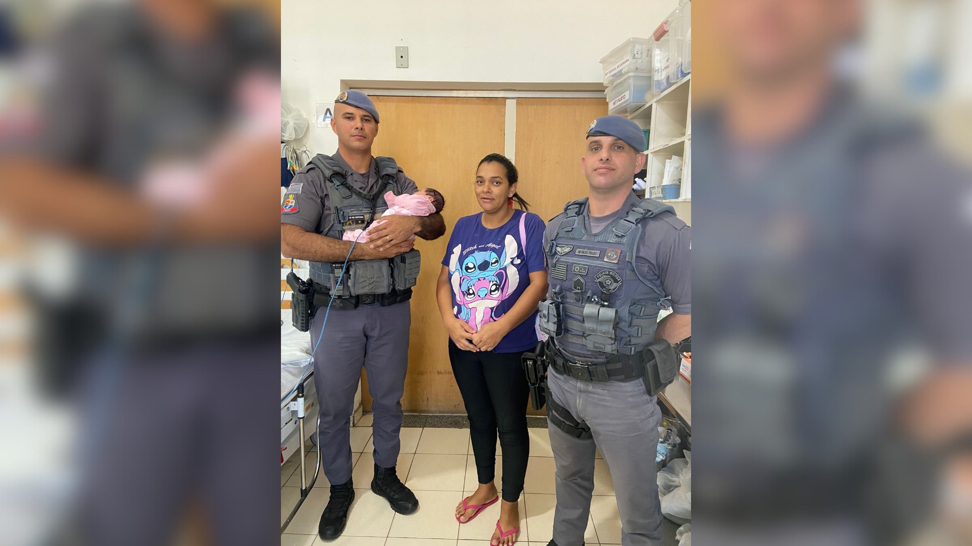 Policiais militares salvam recém-nascida engasgada em Araçatuba