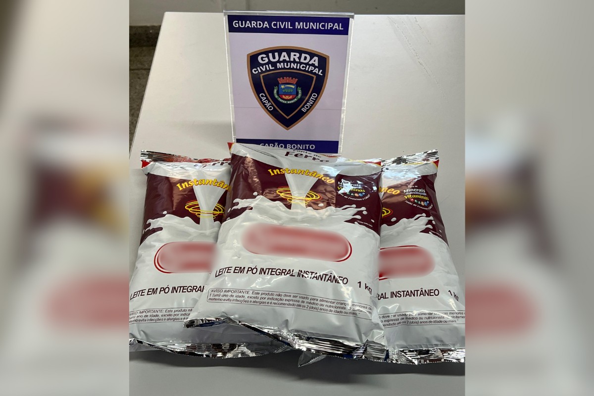 Homem é preso suspeito de furtar 25 kg de leite em pó de merenda escolar em Capão Bonito