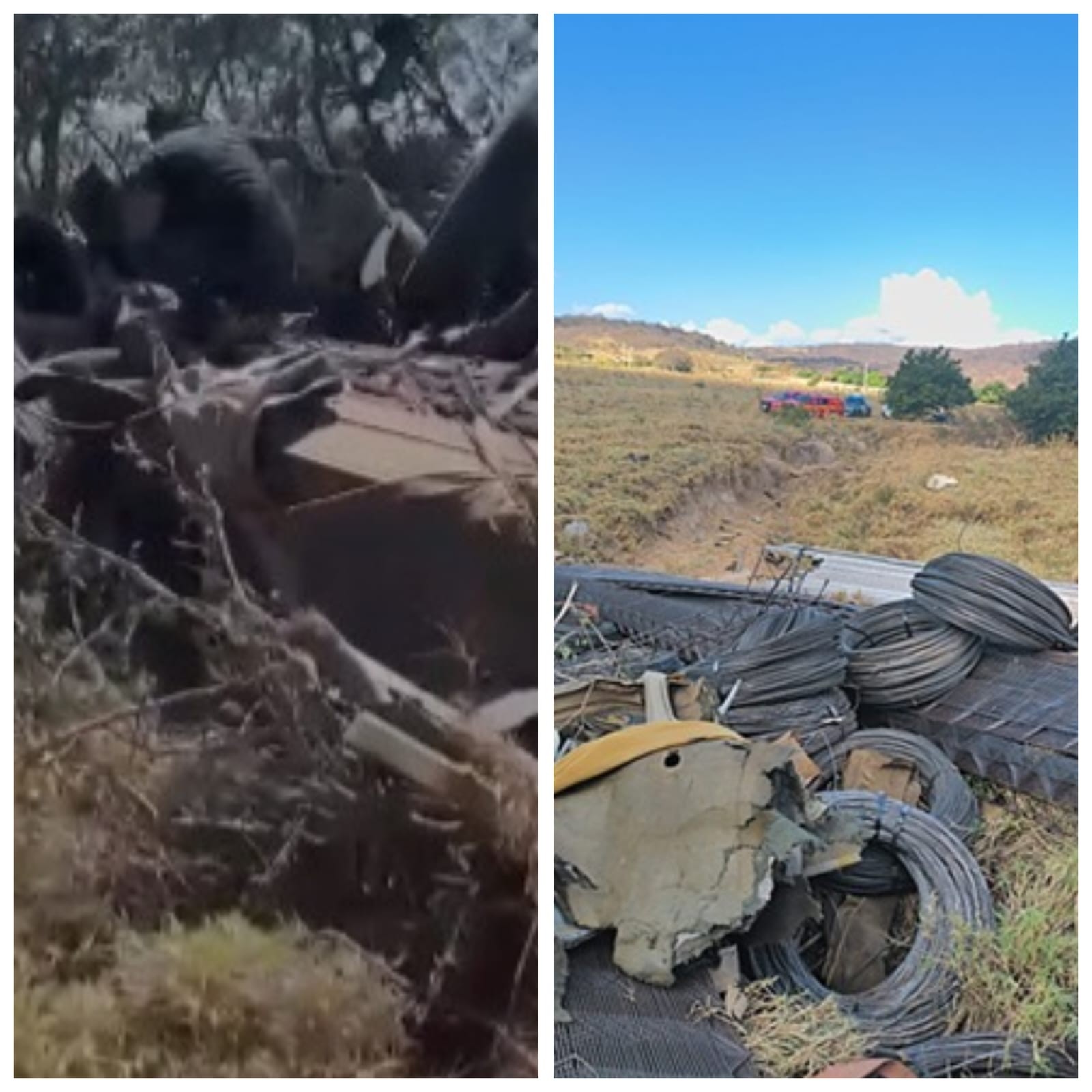 Caminhoneiro morre após passar direto em curva e invadir fazenda às margens da LMG-635, em Mato Verde