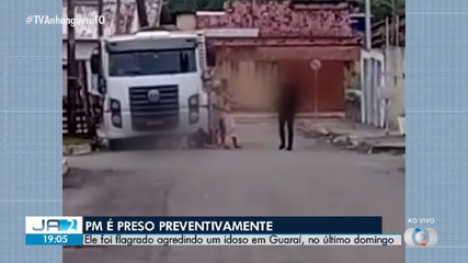 PM filmado agredindo idoso é preso preventivamente
