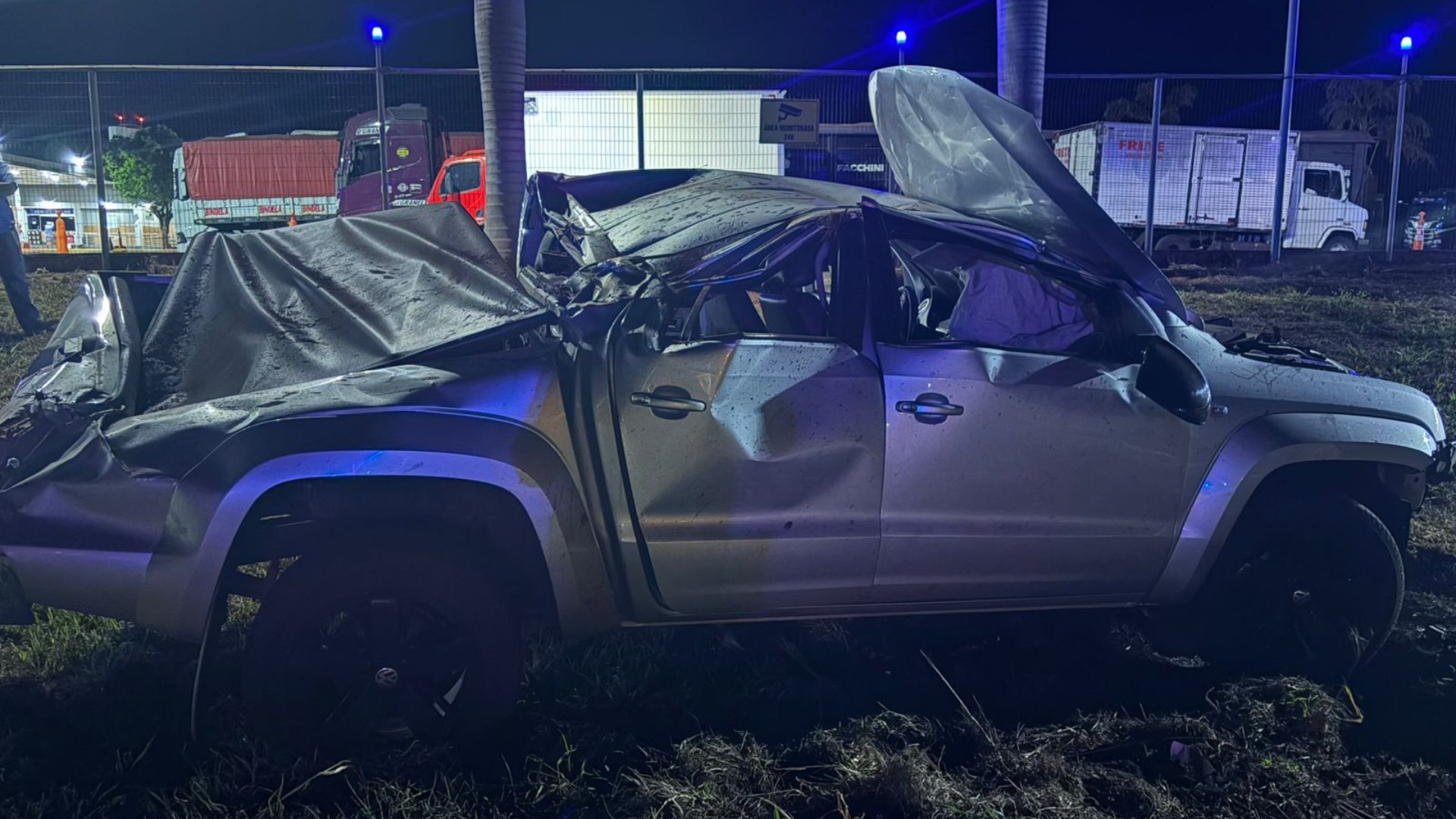 Motorista morre em capotamento de caminhonete na MGC-497 próximo a Iturama 