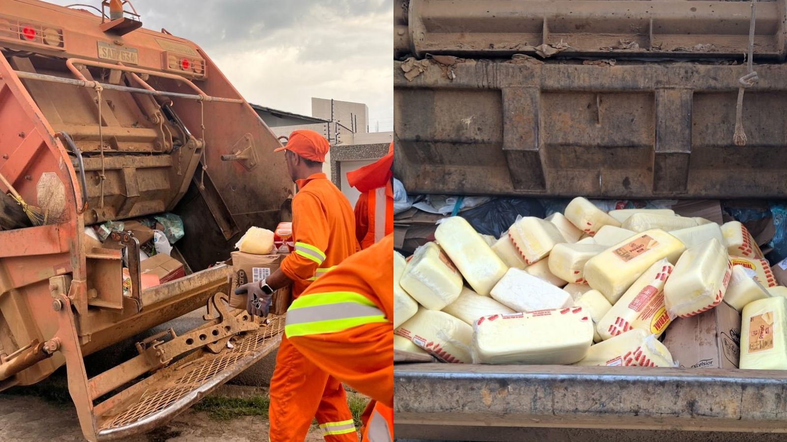 Mais de meia tonelada de queijo é descartada após apreensão em carro roubado no PI