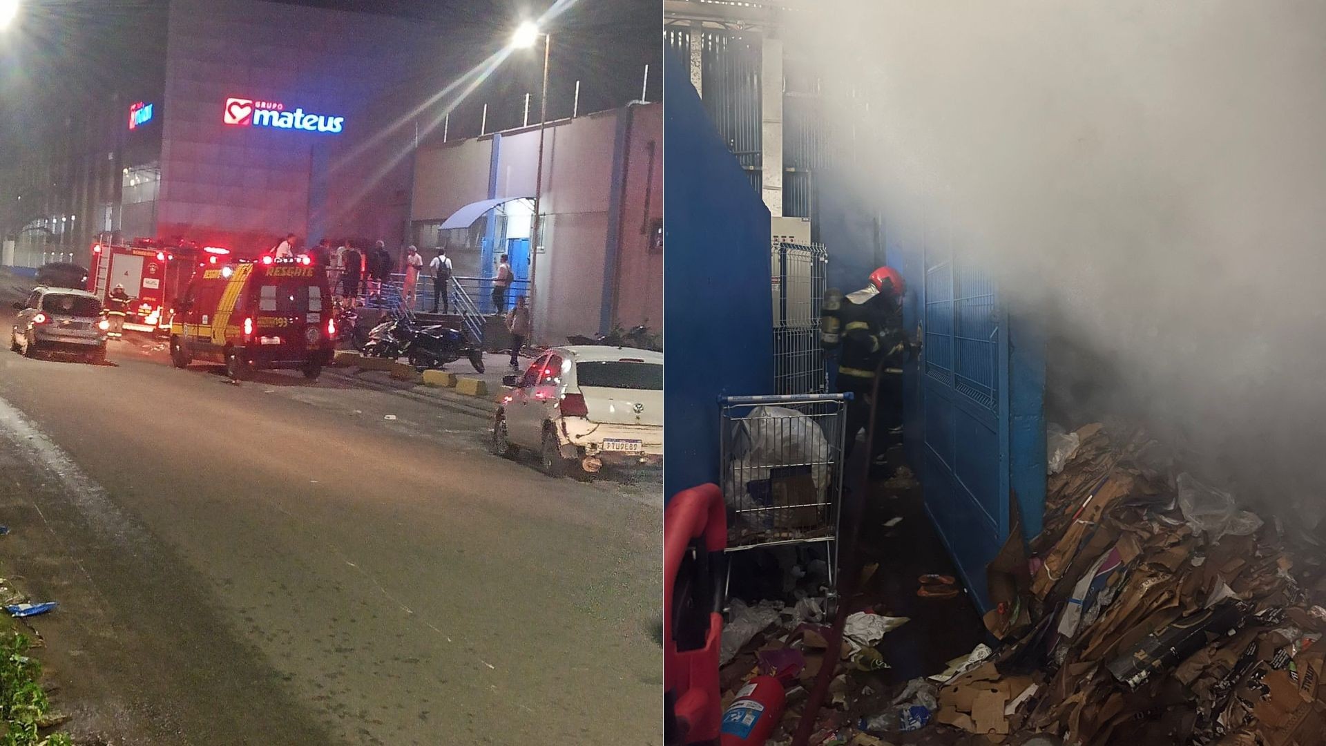 Incêndio atinge depósito do Mateus da Cohama, em São Luís; ninguém ficou ferido
