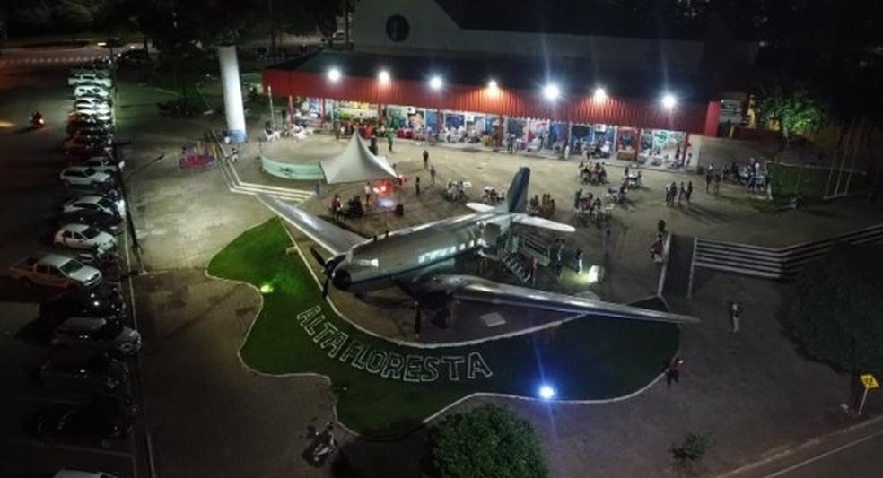 Praça da Cultura em Alta Floresta — Foto: Reprodução