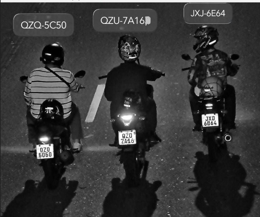 Trio suspeito de agredir musa durante tentativa de roubo em Manaus Foto — Foto: Divulgação/PC-AM